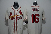 St. Louis Cardinals #16 Kolten Wong Cream New Cool Base Stitched MLB Jersey,baseball caps,new era cap wholesale,wholesale hats